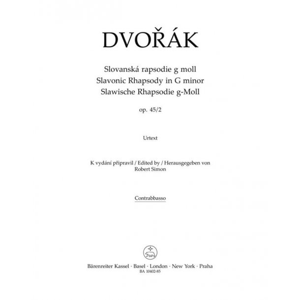 Slavonic Rhapsody in G minor : Op. 45 No. 2