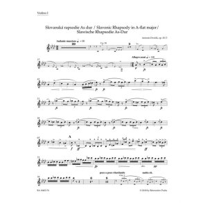 Slavonic Rhapsody No.3 In A-Flat Op.45 (Violin I) : Op. 45 No. 3