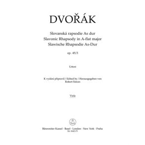 Slavonic Rhapsody No.3 In A-Flat Op.45 (Viola) : Op. 45 No. 3