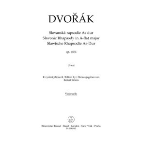 Slavonic Rhapsody No.3 In A-Flat Op.45 (Cello) : Op. 45 No. 3