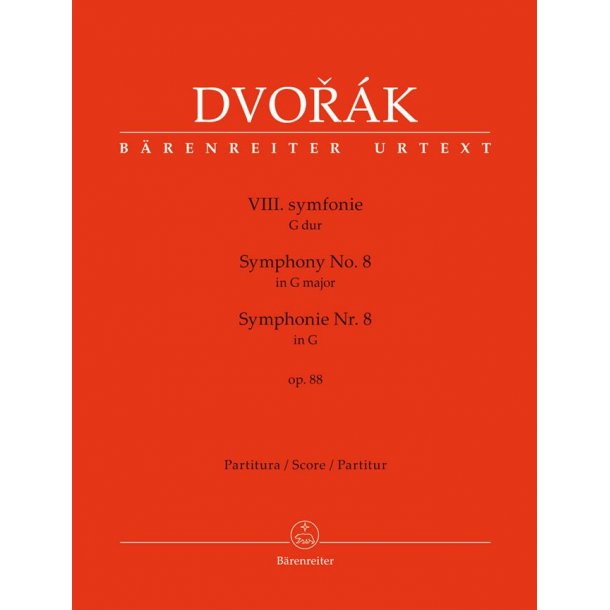 Symphony No.8 In G Op.88 (Full Score) : In G Major