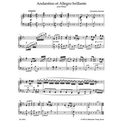 Andantino et Allegro brillante pour Harpe - Rossini, Gioachino