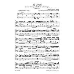 Te Deum for the Victory at the Battle of Dettingen - H&auml;ndel, Georg Friedrich