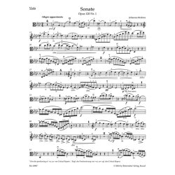 Sonatas in F minor and E-flat major - Brahms, Johannes