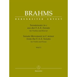 Sonata Movement from the F.A.E. Sonata - Brahms, Johannes