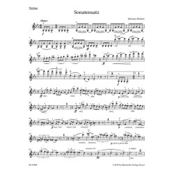 Sonata Movement from the F.A.E. Sonata - Brahms, Johannes
