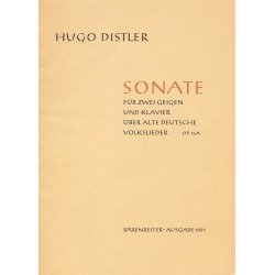 Sonata &uuml;ber alte deutsche Volkslieder - Distler, Hugo