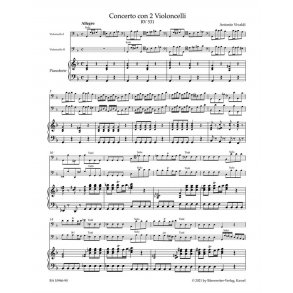 Concerto for two Violoncellos in G minor RV 531