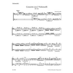 Concerto for two Violoncellos in G minor RV 531