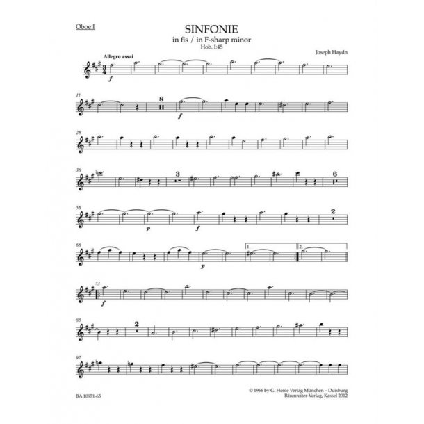Symphony - Haydn, Joseph