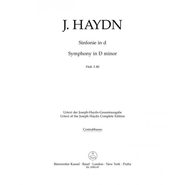 Sinfonie in D minor : Hob. I:80