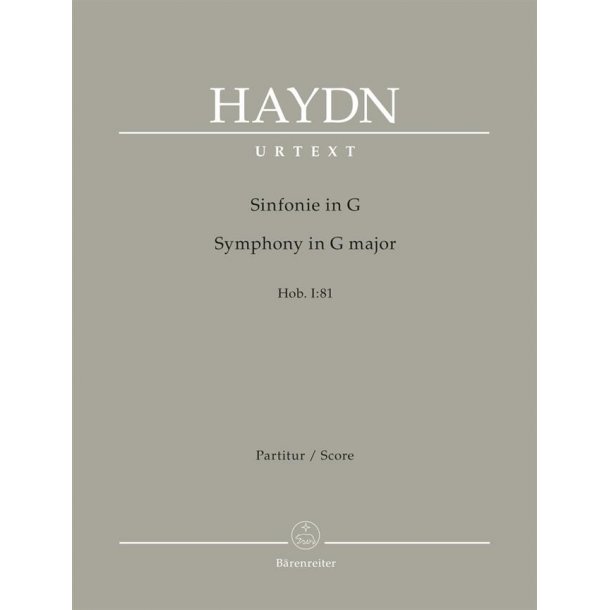 Symphony No.81 In G Major Hob.I : Hob I:81