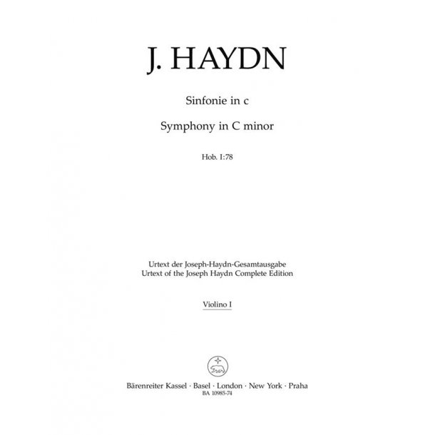 Symphony in C minor Hob I:78