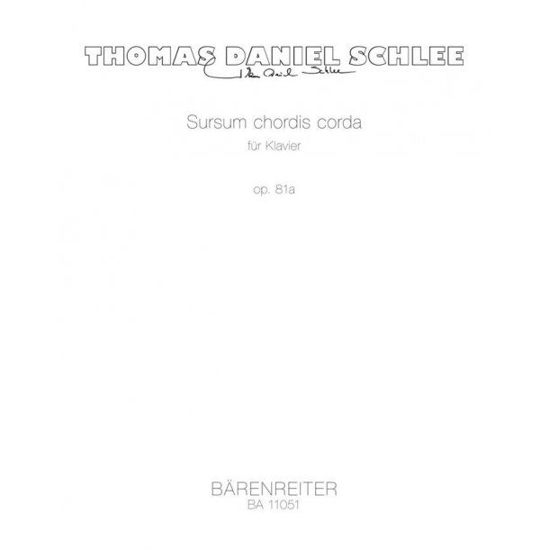 Sursum Chordis Corda For Piano Op. 81a
