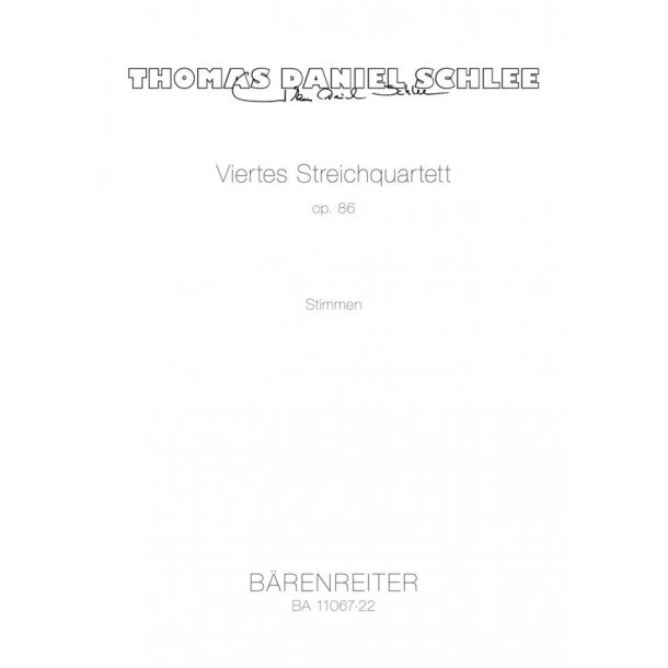 Viertes Streichquartett Op. 86