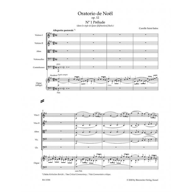 Oratorio de No&euml;l op. 12