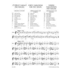 Vierzig Variationen F&uuml;r Violine Op. 3