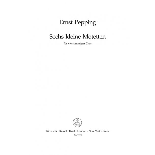 Sechs kleine Motetten