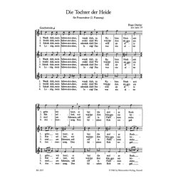M&ouml;rike-Chorliederbuch, Teil 2 op. 19 (1938/39) : F&uuml;r Frauenchor