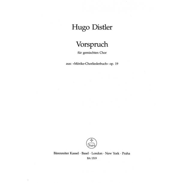 Vorspruch Wer die Musik sich erkiest