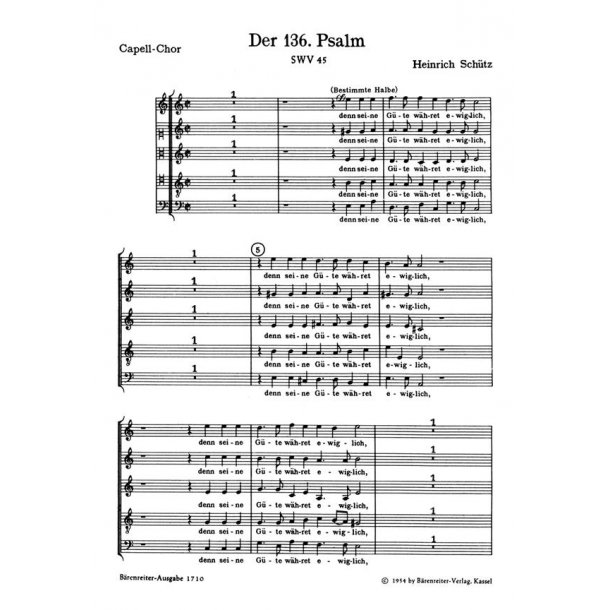 Danket dem Herren, denn er ist freundlich : Capellchor