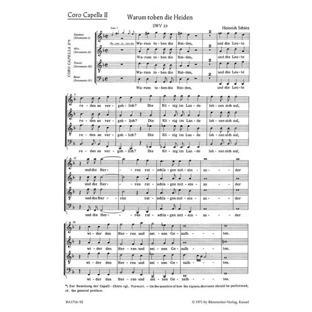 Warum toben die Heiden : Capellchor 2