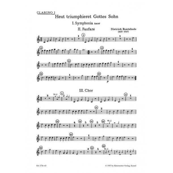 Heut triumphieret Gottes Sohn - Buxtehude, Dietrich