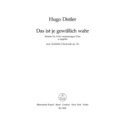 Das ist je gewisslich wahr