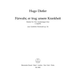 Fuhrwahr er trug unsere Krankheit