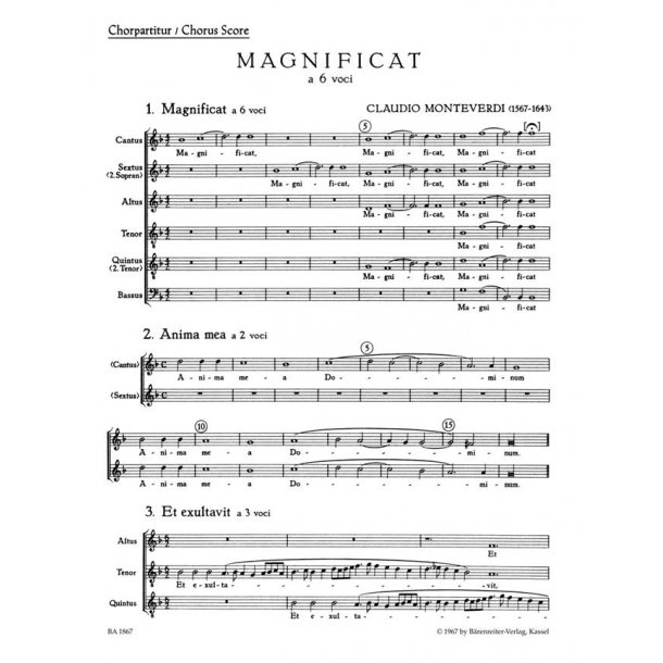 Magnificat : Lobgesang der Maria