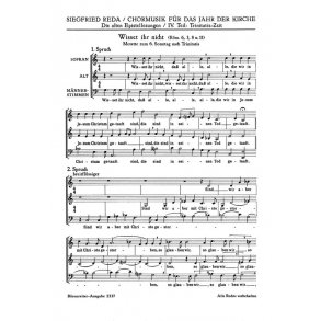 Wisset ihr nicht, dass alle, die wir in JC : Motette zum 6. Sonntag nach Trinitatis