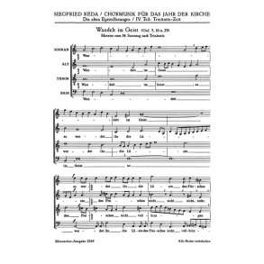 Wandelt im Geist : Epistelmotette für den 14. Sonntag nach Trinitatis