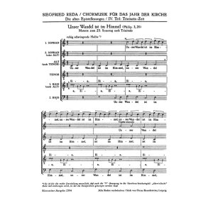 Unser Wandel ist im Himmel : Epistelmotette zum 23. Sonntag nach Trinitatis