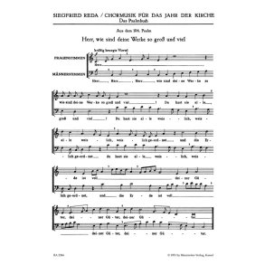 Psalmen 40, 92, 100, 103 und 104