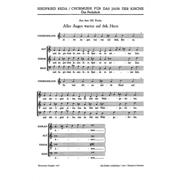 Aller Augen warten - Danket dem Herrn- : Befiehl dem Herrn