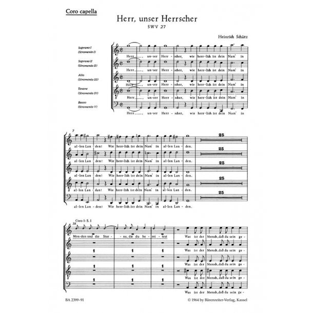 Herr, unser Herrscher : Capell-Chor vokal