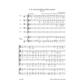 Er wird sein Kleid in Wein waschen. Secunda pars : SWV 370 Motet No. 2 from Geistliche Chor-Music