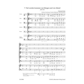 Viel werden kommen von Morgen und von Abend : SWV 375 Motet No. 7 from Geistliche Chor-Music
