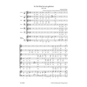 Ein Kind ist uns geboren : SWV 384 Motet No. 16 from Geistliche Chor-Music