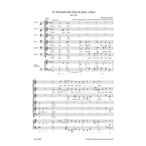 Herzlich lieb hab ich dich, o Herr : SWV 387 Motet No. 19 from Geistliche Chor-Music