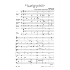 Der Engel sprach zu den Hirten : SWV 395 Motet No. 27 from Geistliche Chor-Music