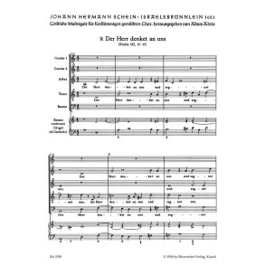Der Herr denket an uns : Motette Nr. 9 aus Israelsbrünnlein