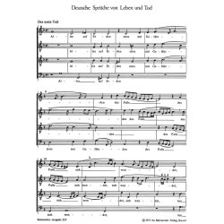 Deutsche Sprueche von Leben und Tod