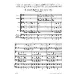 Ist nicht Ephraim mein geliebter Sohn : Motette Nr. 12 aus Israelsbr&uuml;nnlein