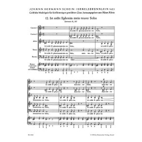 Ist nicht Ephraim mein geliebter Sohn : Motette Nr. 12 aus Israelsbrünnlein
