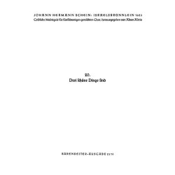 Drei schone Dinge sind : Motette Nr. 20 aus Israelsbr&uuml;nnlein