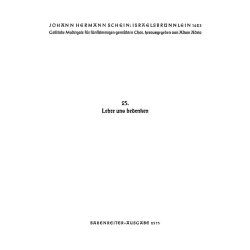 Lehre uns bedenken, dass wir sterben mussen : Motette Nr. 25 aus Israelsbr&uuml;nnlein