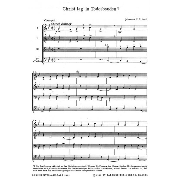 Christ lag in Todesbanden - Koch, Johannes H. E.