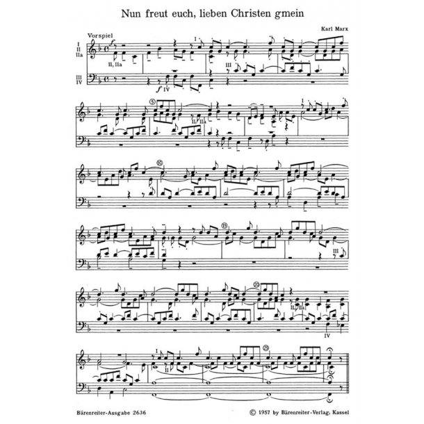 Nun freut euch, lieben Christen gmein - Marx, Karl