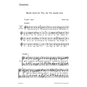 Macht hoch die Tur : Choral Cantata